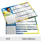 5.000 Tabelas da Copa - 100x140mm Couch� - 90g - 4x4 Refile